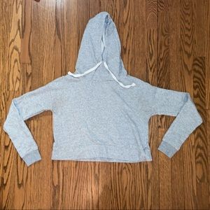 Cropped grey hoodie